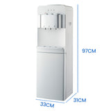 PolyCool Compressor Free Standing Water Cooler Dispenser, Instant Hot & Cold, White