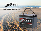 X-CELL 100Ah 12v Lithium Battery LiFePO4 Iron Phosphate  Deep Cycle Camping 4WD