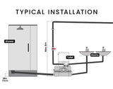 PROTEGE Macerator Pump 800W Commercial 4 Inlet for P-Trap Toilet Upflush Heavy-Duty