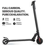 ALPHA Carbon Gen III 250W 10Ah Electric Scooter Suspension, for Adults or Teens, Black/Red