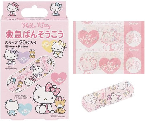[6-PACK] Skater Japan S-size Bandage 20 Pieces 19*55mm ( 2 Styles Available ) Hello Kitty