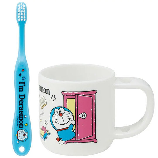 [6-PACK] Skater Japan Tooth Brush and Cup Set( 2 Styles Available ) Doraemon