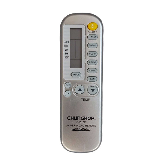 Air Conditioner AC Remote Control Silver - For SONGXING SOVA SOWA SOYEA SPEED