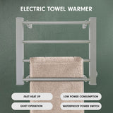 Pronti Heated Towel Rack Electric Bathroom Towel Rails Warmer Ev-60 -silver