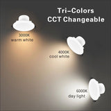 10 PCS LED DOWNLIGHT KIT 90MM NON DIM 10W 3 COLOR IN 1 WARM WHITE COOL WHITE DAY LIGHT TRI COLOR