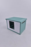 YES4PETS Small Plastic Pet Dog Puppy Cat House Kennel Green