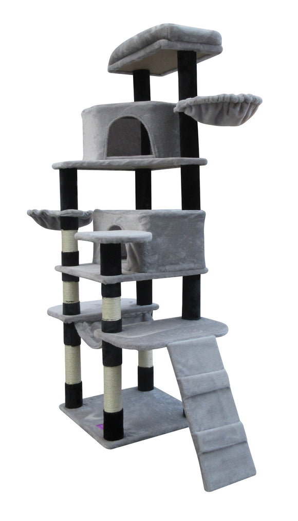 YES4PETS 161 cm  Cat Scratching Post Tree Scratcher Pole-Little Grey