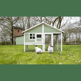 YES4PETS Green Large Chicken Coop Rabbit Hutch Ferret Cat Cage Hen Chook Cat Kitten House