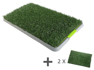 YES4PETS Indoor Dog Puppy Toilet Grass Potty Training Mat Loo Pad pad With 3 Grass