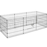 YES4PETS 24' Dog Rabbit Playpen Exercise Puppy Enclosure Fence With Cover