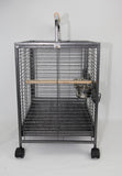 YES4PETS Small Bird Transport Budgie Cage Parrot Aviary Carrier With Wheel