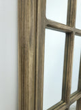 X-Large Window Style Mirror - Taupe Arch 100 CM x 180 CM