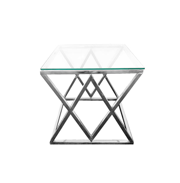 Alsea - Silver Side Table