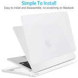 15 inch Air 2023 MacBook Air Matte Case  A2941 M2 Chip Hard Shell Case Keyboard Cover White