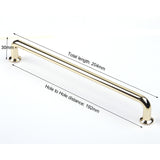 192mm Polished gold Furniture Kitchen Bathroom Cabinet Handles Drawer Bar Handle Pull Knob