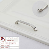 Zinc Kitchen Cabinet Handles Bar Drawer Handle Pull silver color hole to hole 96MM