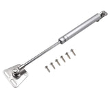 2 Pcs 100N Cabinet Door Hydraulic Hinge Metal Head Lift Support Soft Close & Buffer Telescopic