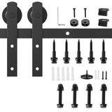 1.8m Heavy Duty Sliding Barn Single Door Hardware Kit Damper Track Rail Roller System