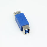 USB 3.0 A Female to B Female F/F Printer Female Data Converter Adapter Connector