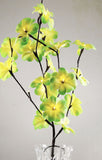 1 Set of 50cm H 20 LED Green Frangipani Tree Branch Stem Fairy Light Wedding Event Party Function Table Vase Centrepiece Tropical Decoration