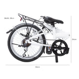 Progear Bikes Nomad Folding Bike 20" in Pearl White