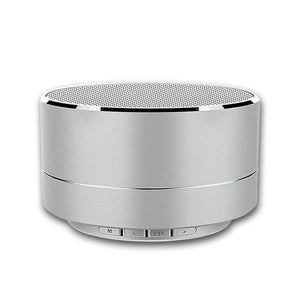 Bluetooth Speakers Portable Wireless Speaker Music Stereo Handsfree Rechargeable (Silver)