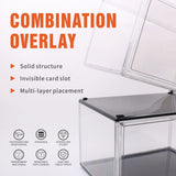 10PC  Stackable Shoe Display Box Hard Acrylic Sneaker Storage Containers Case