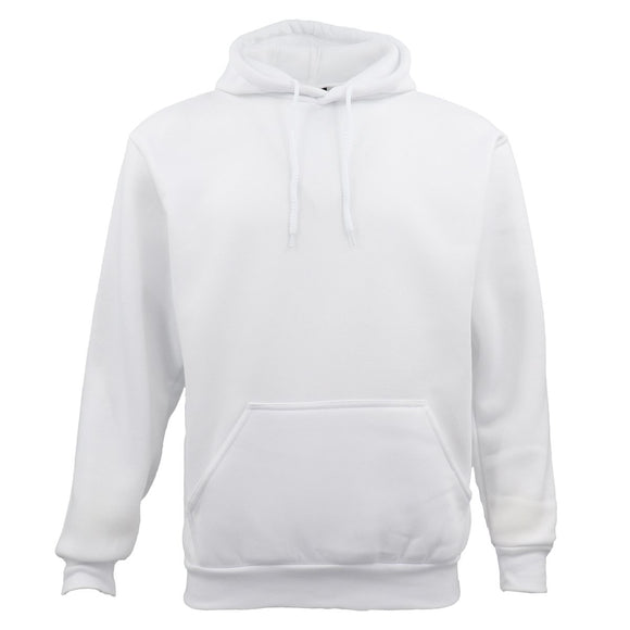 Adult Unisex Men's Basic Plain Hoodie Pullover Sweater Sweatshirt Jumper XS-8XL, White, XS