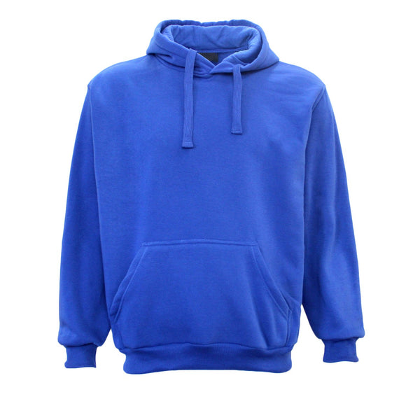 Adult Unisex Men's Basic Plain Hoodie Pullover Sweater Sweatshirt Jumper XS-8XL, Royal Blue, XL
