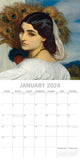 Pre-Raphaelites - 2024 Square Wall Calendar 16 Months Arts Planner New Year Gift