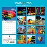 Rainbows 2024 Square Wall Calendar 16 Month Arts Planner Christmas New Year Gift