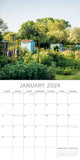 Allotment Gardening - 2024 Square Wall Calendar 16 Months Floral Planner Gift