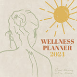 Wellness Planner - 2024 Square Wall Calendar 16 Months Health Mindset Planner