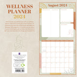 Wellness Planner - 2024 Square Wall Calendar 16 Months Health Mindset Planner