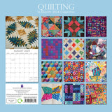 Quilting - 2024 Square Wall Calendar 16 Months Lifestyle Planner New Year Gift