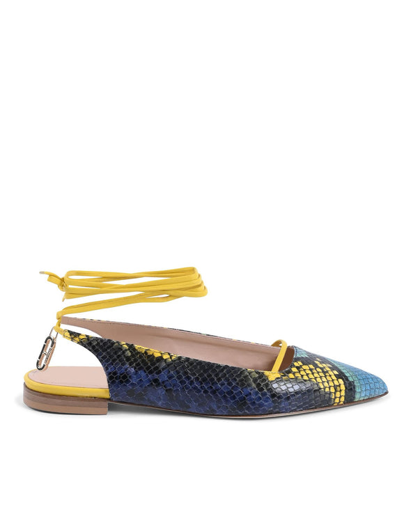 Python Pointed Toe Slingback with Slave Laces - 37 EU