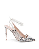 Python Stiletto Heels - Black/Nude - 37 EU