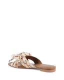 Printed Bow Silk Mule - 37 EU