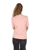 Powder Pink Cotton T-Shirt - 44 EU