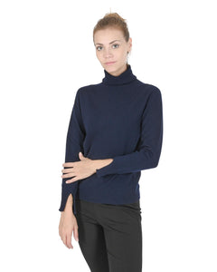 Premium Italian Cashmere Turtleneck Sweater - 40 EU