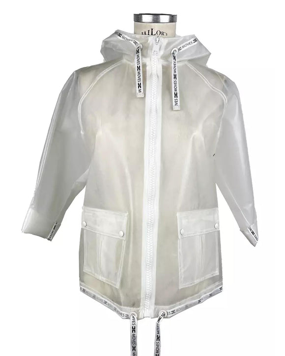 Waterproof Short Jacket with Zipper Closure and Front Pockets 40 IT Women