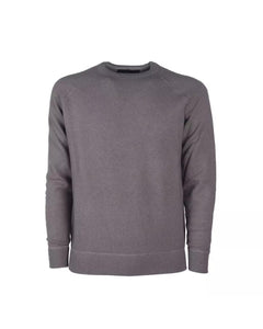 Pure Cashmere Raglan Sweater - Slim Fit Grey 52 IT Men