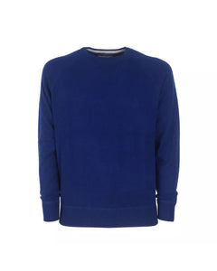 Pure Cashmere Raglan Crew Neck Sweater - Navy 52 IT Men