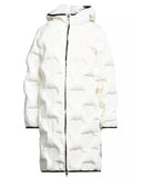 Quilted Long Down Jacket with Heart Details and Hood 42 IT Women