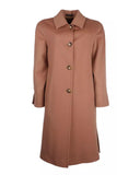 Woven Virgin Wool Coat with Four-Button Design 42 IT Women