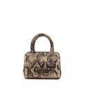 Python Print Mini Tote Handbag One Size Women