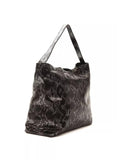 Python Print Leather Shoulder Bag One Size Women