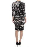 Printed Jersey Sheath Dress with Elegant Details - Just Cavalli 38 IT Women