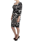 Printed Jersey Sheath Dress with Elegant Details - Just Cavalli 42 IT Women