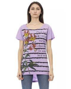 Printed Short Sleeve T-shirt L Women